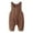 AW1-Coffee, variant on Toddler Children Girls Overalls Straight-Leg Solid Color Lined Daily Wear Cropped Pants Red Size 6-12 Months