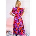 thumbnail image 3 of a.Jesdani Robe Maxi à Col Montant à Volants Coquette : Coupe Charmant Grande Taille, 3 of 8