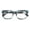 Blue, variant on Large Square Oversized Anti Blue Blocker Reading Glasses - UV Protection Clear Lens AR Coating Reader Unisex CR05AB +2.00