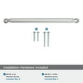 thumbnail image 4 of Amerock Cowrie 8-13/16 inch (224mm) Center-to-Center Polished Chrome Cabinet Pull, 4 of 6