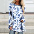 thumbnail image 1 of Ichuanyi liquidación mujer casual casero de manga completa tops de cuello redondo de blusa holgazan ICHUANYI WER2023082208434, 1 of 5