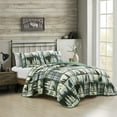 thumbnail image 1 of 3 Pcs Cabin Lodge Rustic Country Bear Quilt Bedspread Set 22672, 1 of 6