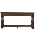 thumbnail image 5 of JERFIT 63" Mid-Century Modern Console Table with 3 Drawers & Shelf, Solid Pine Wood Sofa Table for Entryway, Hallway & Living Room, Espresso Finish, 5 of 7