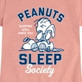 thumbnail image 3 of Peanuts - Peanuts Sleep Society - Toddler & Youth Girls Short Sleeve Graphic T-Shirt, 3 of 6