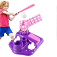 thumbnail image 1 of Pitching Machine Multifunctional Kids Baseball Trainer Outdoor Jug Game for Beginners Backyard Training Sports Set Purple 937G, 1 of 5