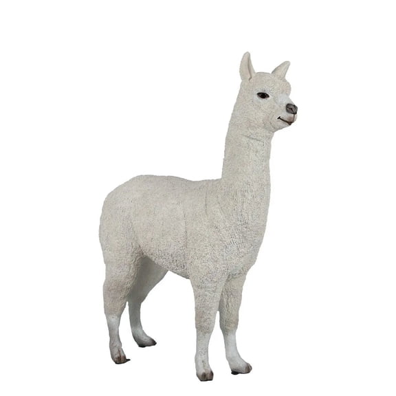White Alpaca Life Size Statue