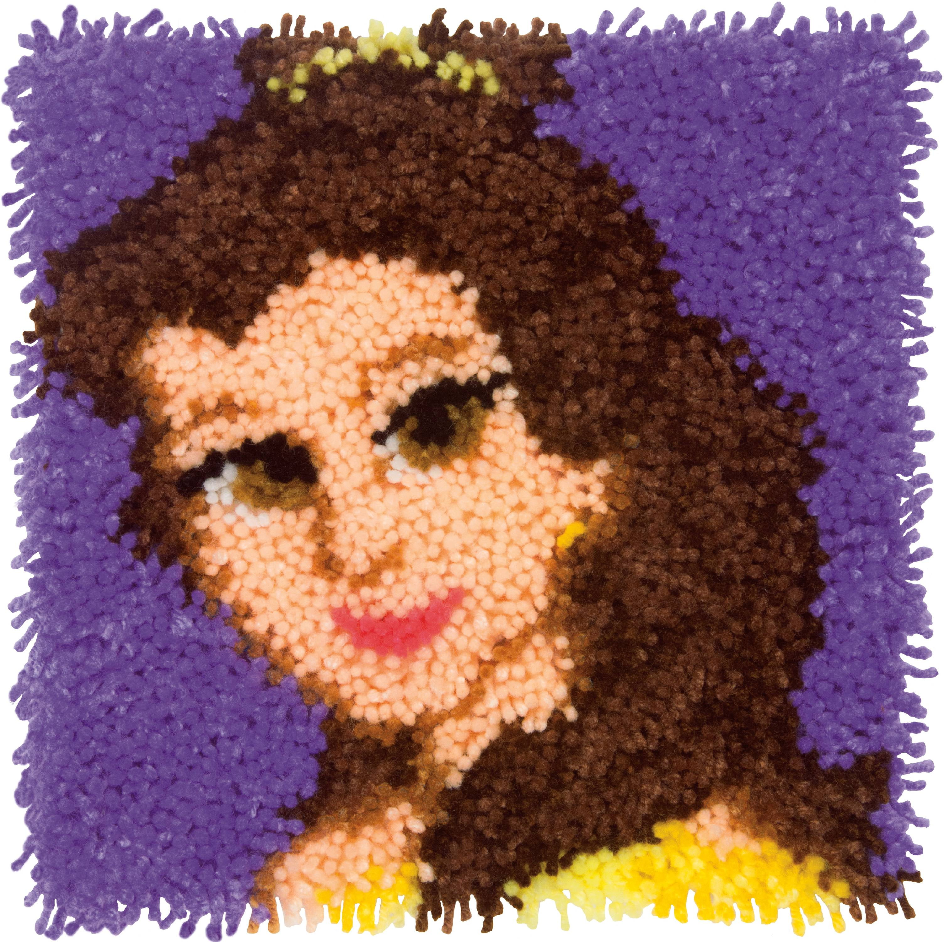 Dimensions Disney Latch Hook Kit 12"X12"Belle