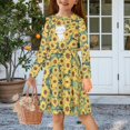 thumbnail image 2 of DISNIMO Kids Sunflower Dress Girls Cat Dress for Girls 11-12T Dresses for Girls Long Sleeve Dress with Collar Little Girl Dresses Casual Midi Dress Girls Twirling Dress for Child Dresses for Girls, 2 of 7