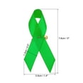 thumbnail image 2 of Unique Bargains Ribbon Pins, 200Pcs Green Awareness Ribbon Satin with Safety Pins, 2 of 7