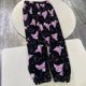 thumbnail image 1 of New Sanrio Hello Kitty Kuromi Melody Cartoon Pants Y2K Women's Home Warmth Plush Sleepwear Pants Kawaii Girls' Casual Pants Gift, 1 of 4