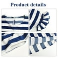 thumbnail image 3 of Hotian Women's Casual Striped Smock Dress With Side Pocket Pink M/US6 (one size smaller), 3 of 7