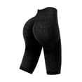 thumbnail image 4 of High Waist Capri Yoga Pants Lifting No Front Seam Workout Gym Pants for Women Tummy Control Running Leggings(Black,L), 4 of 4
