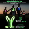thumbnail image 5 of LED Reflective Running Vest Gear, LED Reflective Vest Running Gear, 5 Colors Lights Up Running Vest, USB Rechargeable Light Up High Visibility Running Vest, Adjustable Size for Men Women Kids, 5 of 10