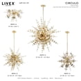 thumbnail image 4 of 40074-12 Livex Lighting Circulo - 6 Light Pendant in Mid Century Modern Style - 24 Inches wide by 32 Inches high-Satin Brass Finish    -Traditional, 4 of 12