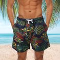 thumbnail image 2 of JAJAHO Mens Hawaiian Sports Shorts Quick Dry Loose Fit Casual Drawstring Tropical Print Summer Beach Shorts Trendy Bottoms, 2 of 7