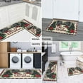 thumbnail image 6 of Christmas Kitchen Rug Set of 2 Absobent Kitchen Mats for Floor,Merry Christmas Farmhouse Forest Triangle Tree Rugs for Kitchen Floor for Bathroom,Room Bedroom (47x17+30x17in), 6 of 7