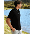 thumbnail image 6 of Lollipie Men's Polo Shirts Short Sleeve Casual Collared T Shirt Golf Shirts for Men, 6 of 7