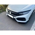 thumbnail image 5 of Ikon Motorsports Front Bumper Lip Compatible With 17-21 Honda Civic Hatchback & Si IKON Style Gloss Black Front Air Dam Chin Spoiler Splitter 3PCS, 5 of 9