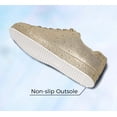 thumbnail image 5 of LUCKY STEP Rhinestone Fashion Glitter Sneakers Shiny Platform Shoes,Gold Rhinestone,Womens, 5 of 12