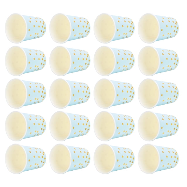 Paper Coffee Cups, Disposable Cup 20Pcs Water Paper Cups Disposable Hot Cups For Water For Coffee For Tea For Pink,Blue,White
