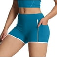 thumbnail image 5 of Yoga Workout Gym Bike Shorts High Waist Biker Shorts for Women No Front Seam Soft Hidden Butt Scrunch Shorts, 5 of 6