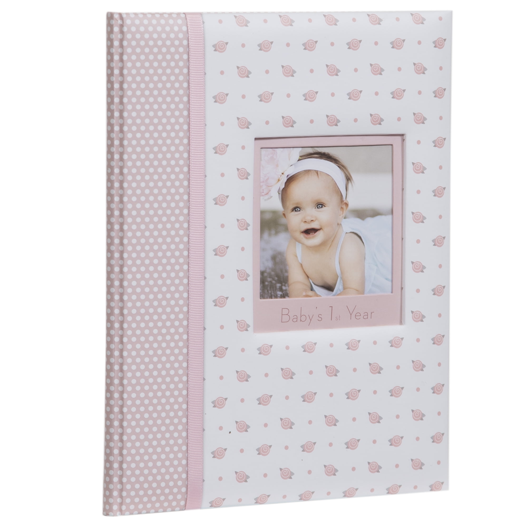 pinnacle frames and accents baby girls first year milestone memory first year album
