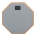 thumbnail image 1 of Almohadilla de tambor de 8 pulgadas de madera para práctica profesional, ajustable, antideslizante, amortiguador (gris), 1 of 14
