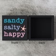 thumbnail image 3 of Zomyto 5"x5" Summer Decor Sandy Salty Happy Sign, Summer Decorations, Beach Decor Coastal Decor, Starfish Decor, 3 of 6