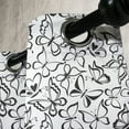 thumbnail image 3 of Ambesonne Animal Grommet Curtain, Butterfly and Freedom, 50" x 72", White and Black, 3 of 6