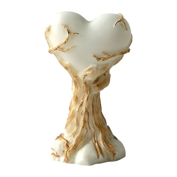 JDH 2PCS Love Candle Mold Exquisite and Interesting 3D Tree Holding Love Resin Mold Used for Home Decoration Candle Gypsum Production