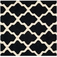 thumbnail image 3 of SAFAVIEH Cambridge Liam Geometric Wool Area Rug, Black/Ivory, 4' x 4' Square, 3 of 7