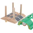 thumbnail image 3 of Accesorios de ferrocarril de madera Vagón de tren Cruce de ferrocarril Ferrocarril de madera Para niños, 3 of 9