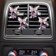 thumbnail image 5 of Car Air Fresheners Vent Clips for Women,4 Pcs Cute Dual Butterfly Diamond Rhinestone Air Freshener Vent Clip Sparkly Bling Car Accessories for Women (Pink), 5 of 5