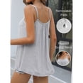 thumbnail image 2 of ANFERRY Camisoles for Women Loose Fit Adjustable Straps Tank Tops with Built in Bra Scoop Neck High Elastic Cami Shirts, 2 of 9