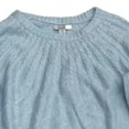 thumbnail image 2 of Womens Petites Soft Metallic Blue Sparkle Knit Pull-Over Sweater Small Petite, 2 of 2