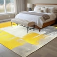 thumbnail image 4 of 5'x7' Area Rugs, Yellow Grey Indoor Outdoor Area Rug for Living Room Bedroom, Abstract Oil Painted Geometric Modern Washable Bathroom Rugs Kitchen Floor Carpet Mats Home Decor Aesthetic, 4 of 8