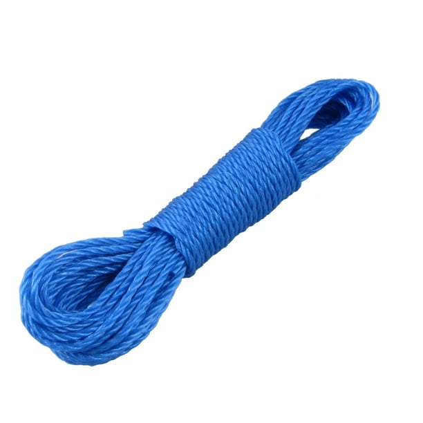32Ft Length Clothes Hang Rope Nylon String Clothesline Blue