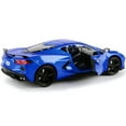 thumbnail image 2 of 2020 Chevrolet Corvette C8 Stingray Blue Metallic "Timeless Legends" 1/24 Diecast Model Car by Motormax, 2 of 3