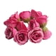 thumbnail image 2 of 10 rosas artificiales de seda de 4,5 cm para decoración del hogar, fiestas y bodas. Rosa roja, 2 of 7