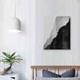 thumbnail image 3 of Nawypu  Framed Canvas Print Wall Art Black Gray Watercolor Ink Wave Collage Abstract Shapes Illustrations Modern Art Decorative Elements Relax/Calm for Living Room, Bedroom, Office - 24"x36" Black, 3 of 4