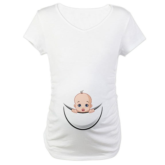 CafePress - Funny Pregnancy Maternity Maternity T Shirt - Cotton Maternity T-shirt, Cute & Funny Pregnancy Tee