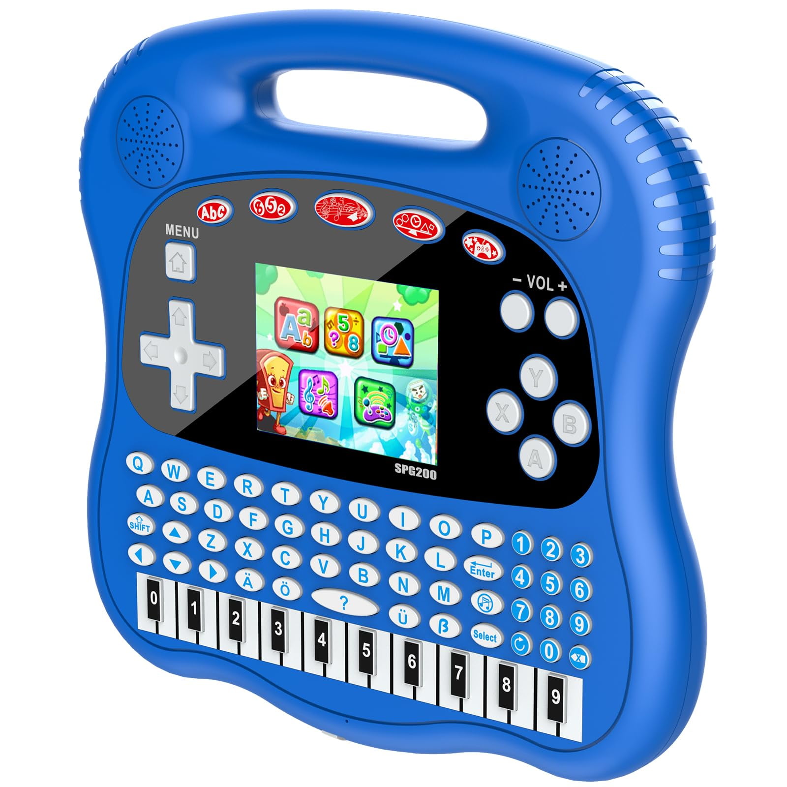 Interactive Early Learning Tablet Educational Toys for Ages 2 Abc s Words Shapes Numbers Games Music Encourages Independent Play Electronic Toys Gifts Blue Walmart