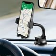 thumbnail image 2 of Cellet Windshield/Dashboard Phone Holder Mount – Flexible Gooseneck & Reusable Sticky Suction Pad – Universal Car Phone Holder for GPS Navigation & Hands-Free Use, 2 of 9