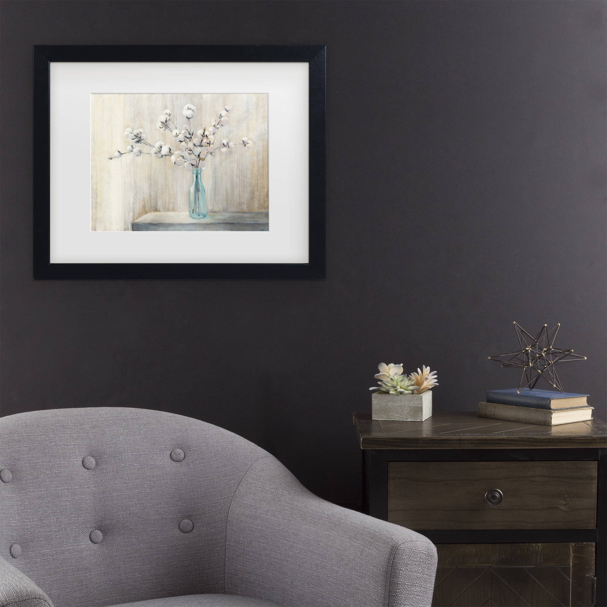 Trademark Fine Art 'Cotton Bouquet' Canvas Art by Julia Purinton