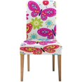 thumbnail image 1 of Funda protectora para silla elástica ABPHQTO con mariposas y flores juego de 1, 1 of 4