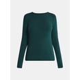 thumbnail image 5 of No Boundaries Crewneck Tee with Long Sleeves, Women's & Women's Plus XXS-4X, 5 of 5