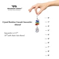 thumbnail image 4 of Woodstock Wind Chimes Woodstock Rainbow Makers Collection, Crystal Rainbow Cascade, 3.5'' Almond Crystal Suncatcher CCAL, 4 of 6