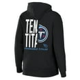 thumbnail image 3 of Women's WEAR by Erin Andrews Black Tennessee Titans Sponge Fleece Full-Zip Hoodie, 3 of 3