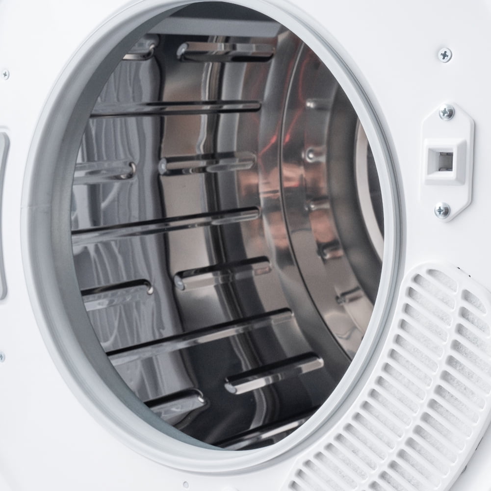 Private Jungle Electric Portable Clothes Dryer, Front Load Laundry Dryer with Touch Screen Panel and Stainless Steel Tub for Apartments, Dormitory