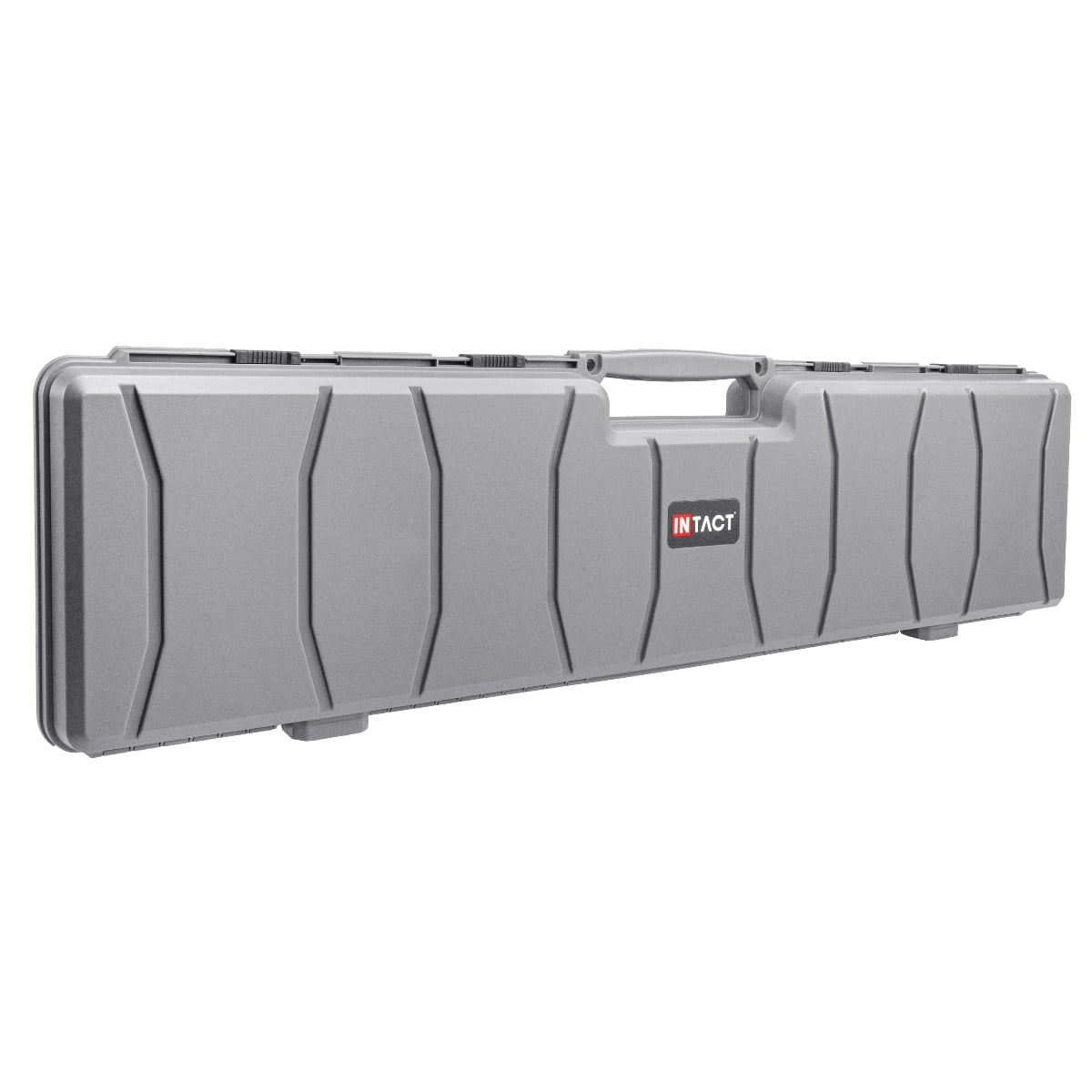 Eylar 48 Inch Intact Series Hard Shell Rifle Case, Lightweight and Durable Stacker Design with Foam (Gray)